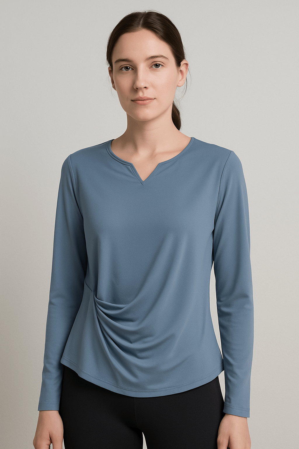 Tee shirt Yoga Femme | Zen Premium Wave : style et confort réunis