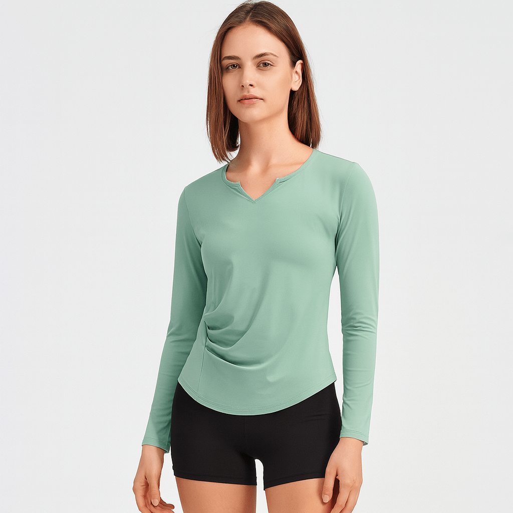 Tee shirt Yoga Femme | Zen Premium Wave : style et confort réunis