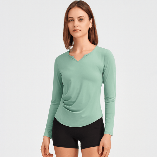 Tee shirt Yoga Femme | Zen Premium Wave : style et confort réunis