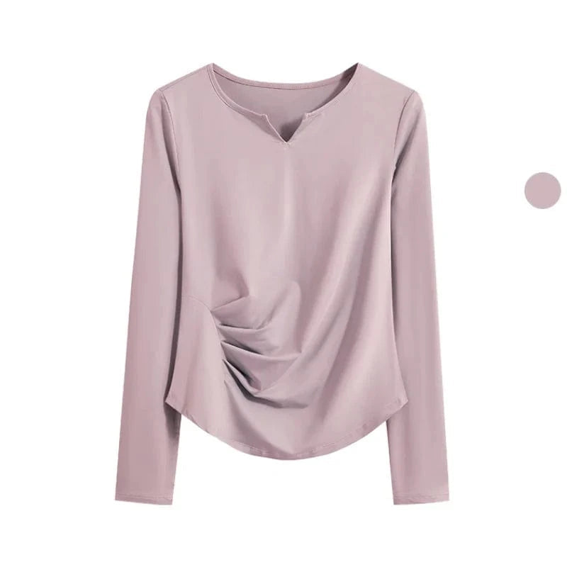 Tee shirt Yoga Femme | Zen Premium Wave : style et confort réunis Pink / XXL