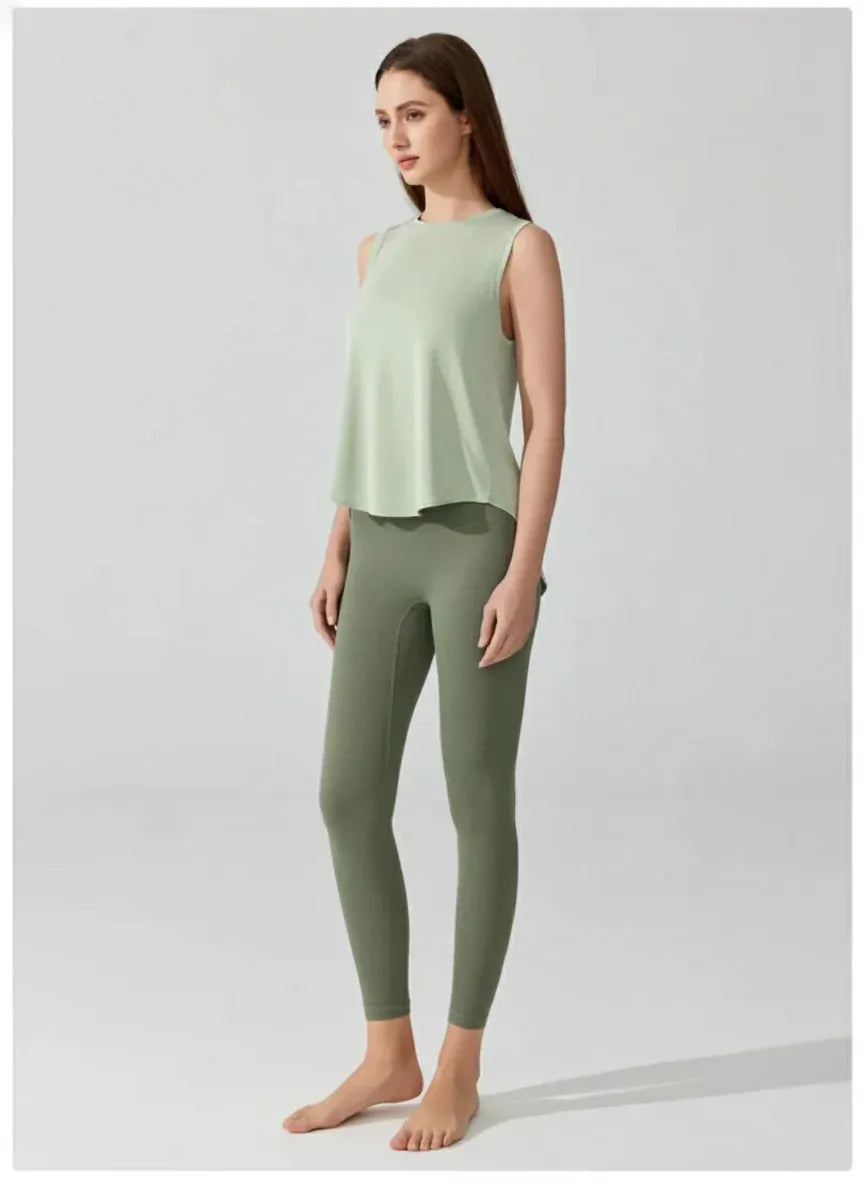 Tee Shirt Yoga Femme | Zen Yoga Bird : style dos croisé respirant 