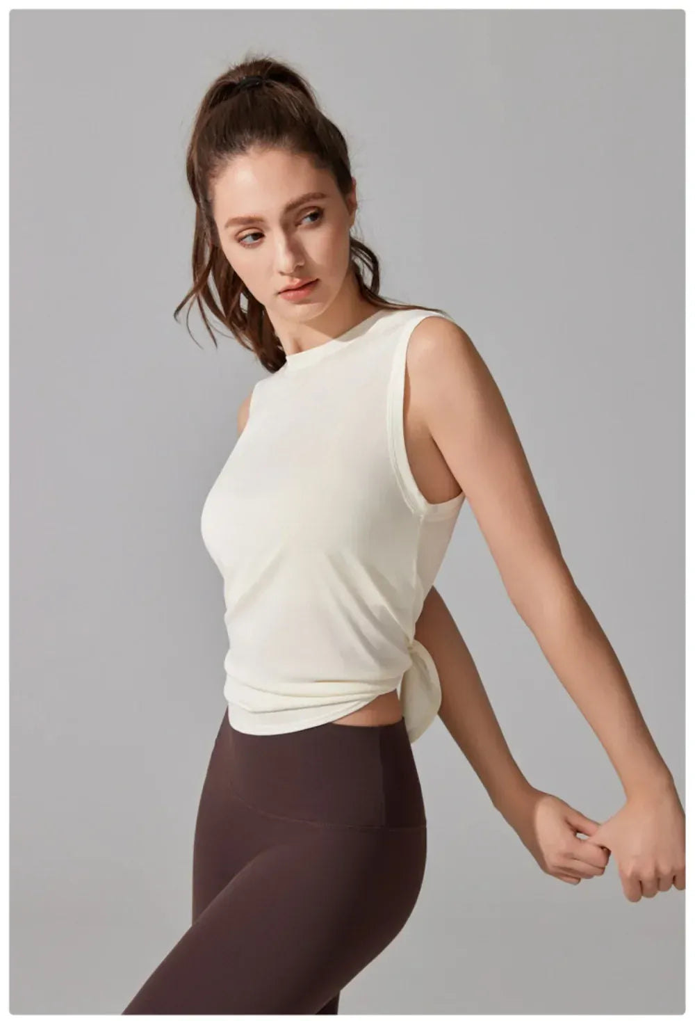 Tee Shirt Yoga Femme | Zen Yoga Bird : style dos croisé respirant 