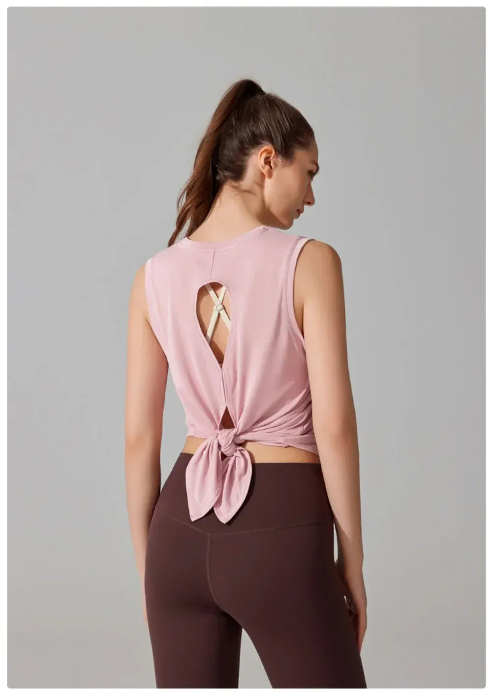 Tee Shirt Yoga Femme | Zen Yoga Bird : style dos croisé respirant 