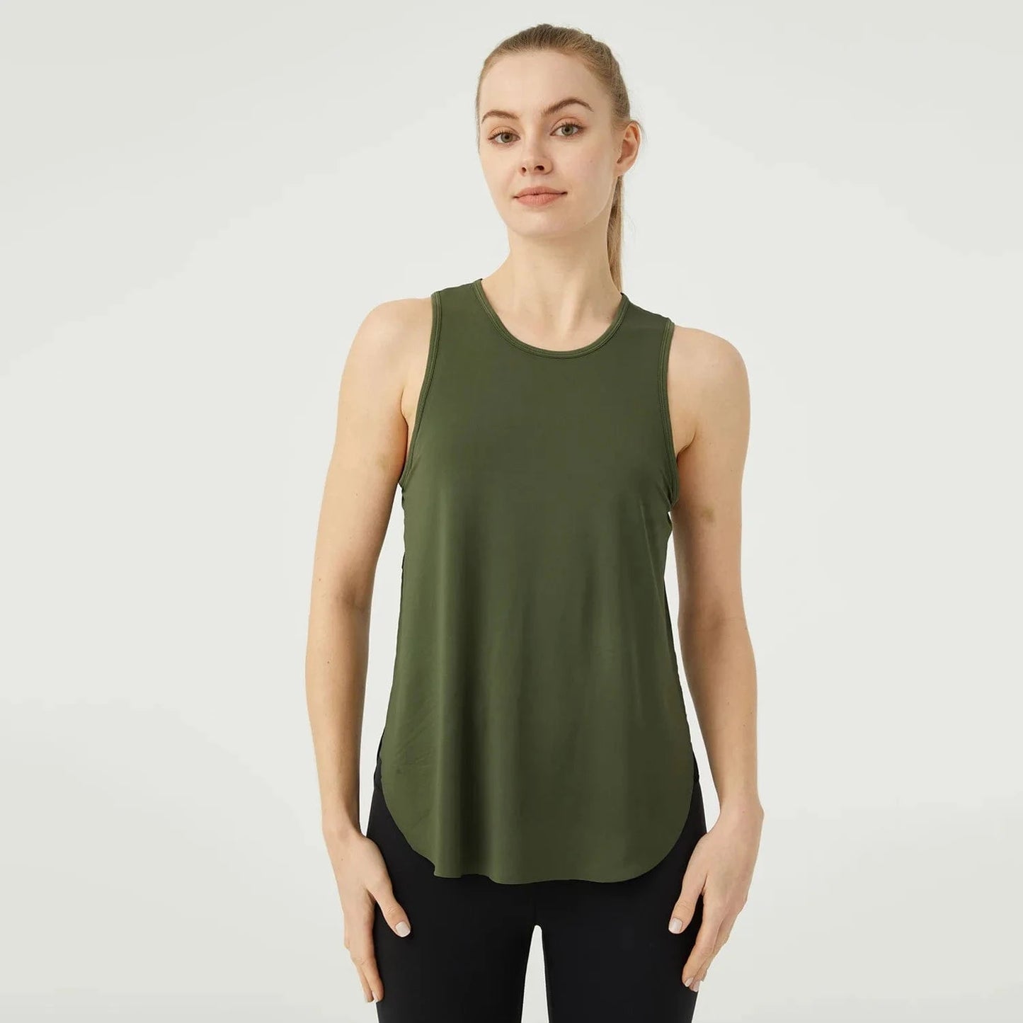 Tee Shirt Yoga Femme | Zen Yoga Cosy Deep Green / XL