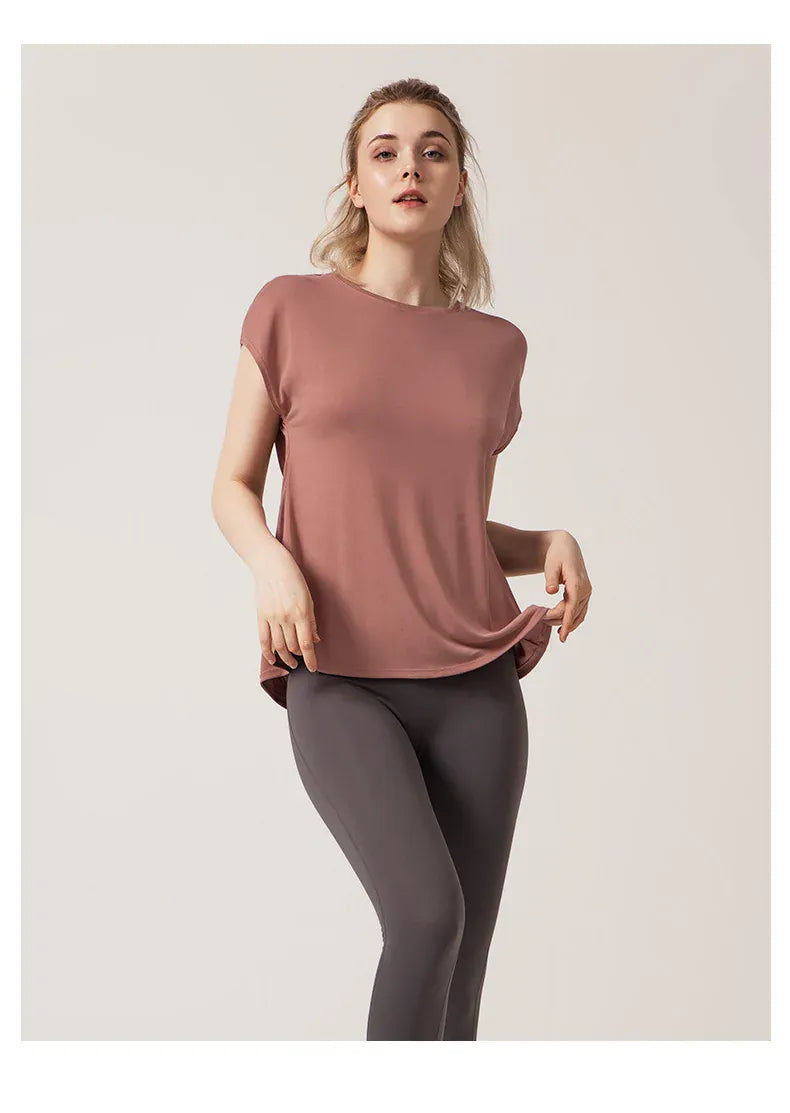 Tee Shirt Yoga Femme | Zen Yoga Fly : design dos noué, style fluide